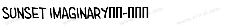sunset imaginary字体字体转换